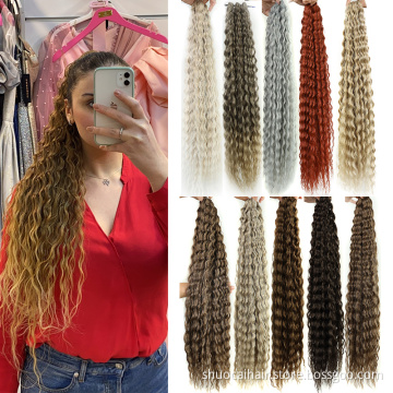 Synthetic Hair For Braids Crochet Deep Wave Deep Twist Braiding Hair Deep Wave Crochet Hair bulk Synthetic